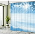 thumbnail image 5 of Ambesonne White Shower Curtain, Snow Cold Winter, 69"Wx75"L, White, 5 of 5