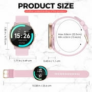 EIGIIS S61 1.43 AMOLED 260mAh Battery Smart Watches for Women Men with Answer/Make Calls 100+ Sports Modes Activity Tracker for iOS Android, 1pc, Pink