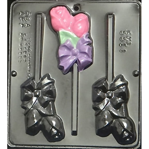 3311 Double Rose Lollipop Chocolate Candy Mold