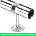 thumbnail image 4 of GHSDFBB 10 Pcs Support de Tringle à Rideau de Plafond 1 1/4 Pouce Supports de Tringle de Placard en Acier Inoxydable Supports de Tringle de Douche en Métal, 4 of 7