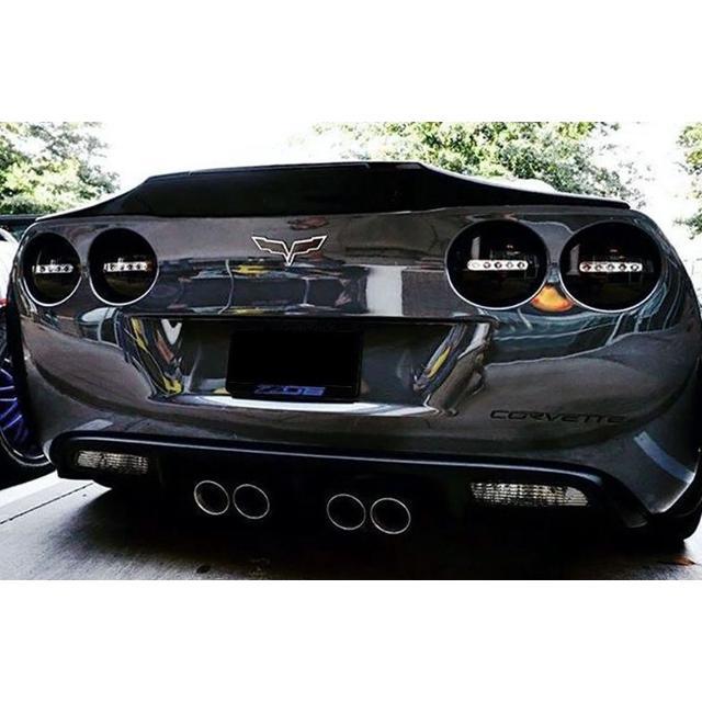 Adjure CV104B4 MIDNIGHT ONYX CORVETTE LED TAIL LIGHTS 20052009 C6