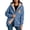 S113 Blue, variant on Women's Halloween Ghost Graphic Hoodie Sherpa Lined Zip Up Sweatshirt Warm Fleece Jacket Fall Winter Casual Novelty Cute Pumpkin Coat Outerwear Pockets Wine,M