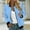 Bleu Clair, variante sur Frostluinai Bomber Blouson pour Femmes à Manches Longues, Veste à Fermeture Éclair Complète, Manteaux Légers Unis, Manteau de Moto Décontracté Ample Coupe-Vent avec Poche