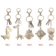 thumbnail image 3 of Bronze Animals Eight Diagrams Pendant keychain split metal keyholder Keychain Metal Keyring Car Key Holder Decor Accessories, 3 of 6