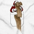 thumbnail image 2 of Christmas Santa's Checklist Pocket Crewneck T Shirts Boy Girl Brisco Brands S, 2 of 6