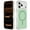 Green, variant on for iPhone 17 Pro Magnetic Ring Protective Case, Compatible with MagSafe, Luxury Frosted Shockproof PC+TPU Anti-Scratch Anti-Fingerprint Support Wireless Charging Phone Case Cover, Desertgold