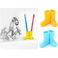 thumbnail image 1 of 2 Pack Rain Boots Toothbrush Holder Silicone Toothbrush Holder Cute Storage Box For Your Bathroom Perfect Kids Toothbrush Holder, Multipurpose Bathroo, 1 of 5
