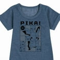 thumbnail image 3 of Pokémon - Pika Pikachu Grid - Youth Girls Fleece Dress, 3 of 5