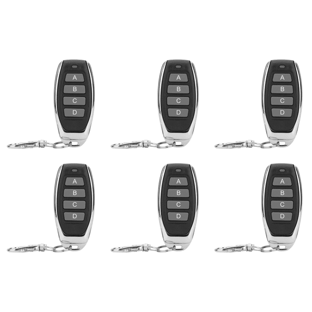 6uds. AK-KBK11 4 botones 433MHz Abridor de puerta de garaje Duplicador de control remoto
