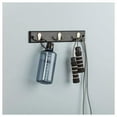 thumbnail image 2 of Franklin Brass 16 in Rail with 3 Double Prong Robe Hooks in Black and Satin Nickel, 2 of 9