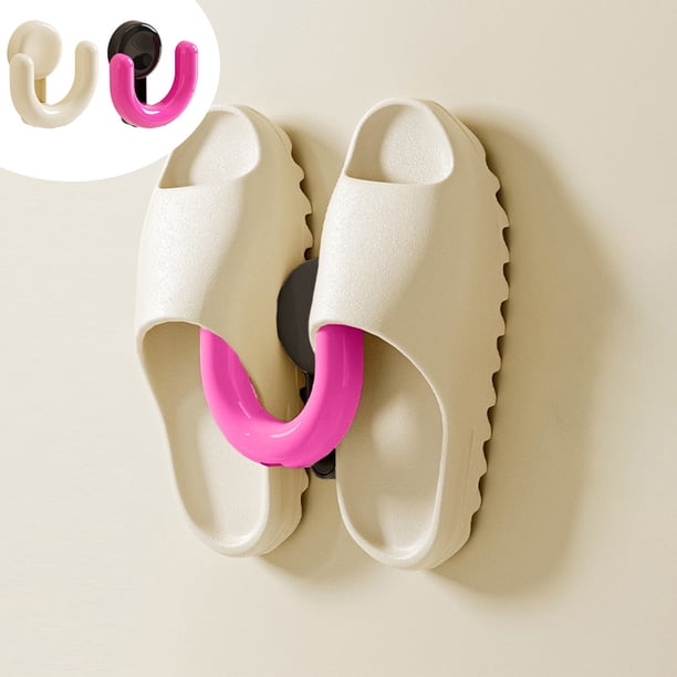 Fiudx Perchero de Baño con Ventosa, Gancho de Pared para Almacenamiento, Diseño Compacto, Multiusos, Organizador de Baño, Blanco, 12 X 11 X 6 Cm