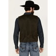 thumbnail image 4 of Cody James Men's Pancho Villa Oilskin Button-Front Western Vest - CMHO21V20-BRN XX-, 4 of 4