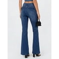thumbnail image 4 of EMMIOL Women's Mid-High Waist Stretchy Flare Jeans Light Wash Bell Bottom Denim Pants Y2K Trendy Vintage Jeans, 4 of 7