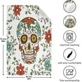 thumbnail image 3 of GZHJMY Flower Sugar Skull Day of The Dead Dia De Los Muertos Kitchen Towels Bar Tea Dish Towel Dishcloths Set of 6 Super Absorbent Soft 18 x 28 inches Washcloths Decorative Towels, 3 of 7