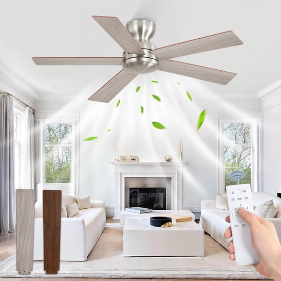 Ventilador de Techo Fanbulous 107 cm Montaje Empotrado con Motor DC de 6 Velocidades