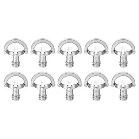 Uxcell 10 Pcs Camera Screw Mount Set 1/4 Inch Quick Release Screw for Camera, Tripod Screw Adapter, Monopod, Flash Light