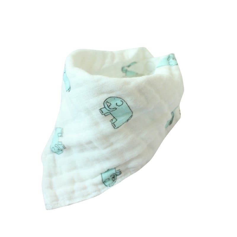 Layers Cotton Gauze Kids Towel Feeding Baby Clothing Bibs Burp Cloths Triangle 