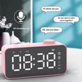 thumbnail image 5 of XGFHYJEH Digital Clocks, Alarm Clock, Alarm Clock for Heavy Sleepers Adults, Loud Alarm Clocks, Small Bedside Tabletop Clock with Large LED Display & Wireless Bluetooth Speaker, 5 of 6