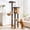 GREY, variant on HITTITE Solid Wood Cat Tree Tower with Scratching Post, 61 Inches Tall Cat Towers with Capsule and Condo, Modern Cat Tower with Climbing Ladder and Removable Top Bed for Indoor Cats.
