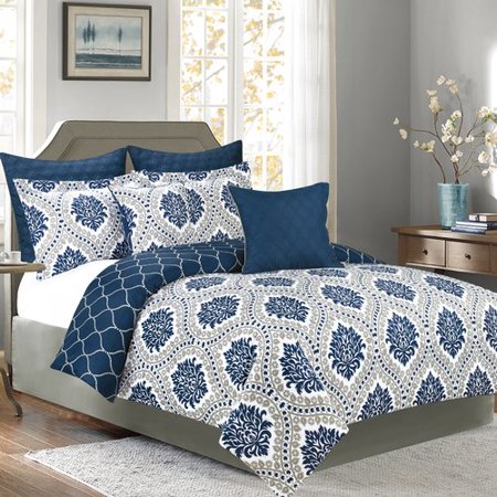 Winston Porter Embassy 7 Piece Reversible Comforter Set Walmart Com