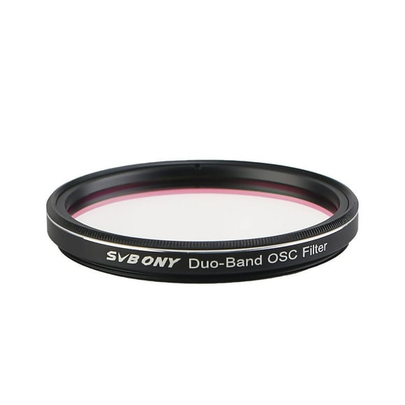 SVBONY Filtre de Télescope SV220, Filtre Nébuleuse Double Bande, Filtre Étroit H-Alpha et O-III pour Caméras Couleur One-Shot, Filtre de Pollution Lumineuse pour Astrophotographie (2 Pouces)