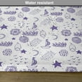 thumbnail image 6 of Ambesonne Cartoon Place Mats Set of 4, Boat Star Gulls Moon Shell, Standard Size, Purple, 6 of 6