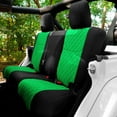thumbnail image 2 of For 2007-2017 Jeep Wrangler JK 2DR FH Group Neoprene Waterproof Custom Fit Car Seat Covers Rear Set - Green, 2 of 5