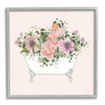 thumbnail image 4 of Stupell Industries Mixed Flower Arrangement Bathtub Planter Pink Blossoms Graphic Art Gray Framed Art Print Wall Art, Design by Cindy Jacobs, 4 of 5