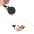 thumbnail image 3 of Porte-clés Portable Extensible Anti-Vol Rebond Anneau Noir, 3 of 7