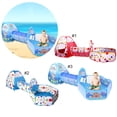 thumbnail image 2 of 3PCS Kids Ball Pit Foldable Cute Pop up Playhouse Tent with Basketball Hoop, 2 of 8