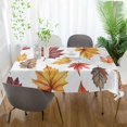 thumbnail image 3 of Yayeee Tablecloths 54" x 72" Rectangle Wrinkle Resistant Party Table Cover, Gray Autumn Leaves, 3 of 8
