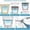 White, variant on Portable Ac Window Vent Kit, Ac Caulking Kit with Double Head Zipper for Mobile Air Conditioner, No-Drill Cloth Window Seal for Casement Windows, Multiple Sizes for Indoor and Outdoor Use