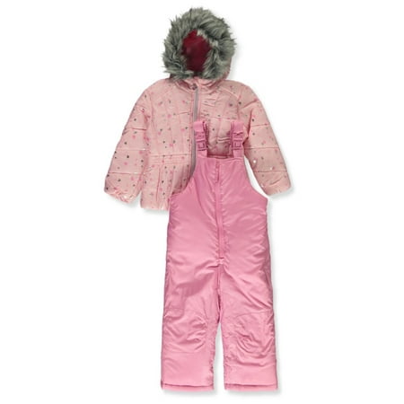 

Rothschild Baby Girls 2-Piece Dots Snowsuit Set - pink 24 months (Infant)