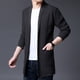 thumbnail image 5 of Nuevas chaquetas de punto, cárdigan largo para hombre, abrigo tipo suéter, abrigo de lana extra largo de alta calidad para primavera, 5 of 5