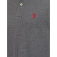 thumbnail image 4 of Remera Polo para Hombre U.S. Polo Assn. Gris Oscuro Jaspeado Talle M, 4 of 4
