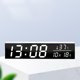 thumbnail image 4 of Despertador calendario de espejo LCD de tiempo / Pantalla de temperatura para escritorio de oficina interior Viajes de escritorio BLESIY Despertador digital, 4 of 6