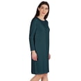 thumbnail image 3 of Inkmeso Knee Length Plain Dress Long Sleeve Boat Neck Tshirt Dress For Women, 3 of 7