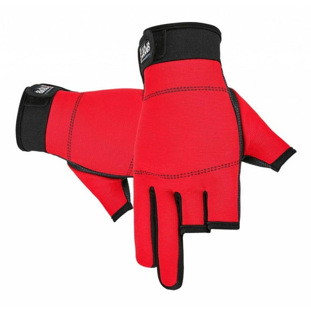 Fishing Gloves Warm Glove For Men Women Cold Weather Fishing Red 