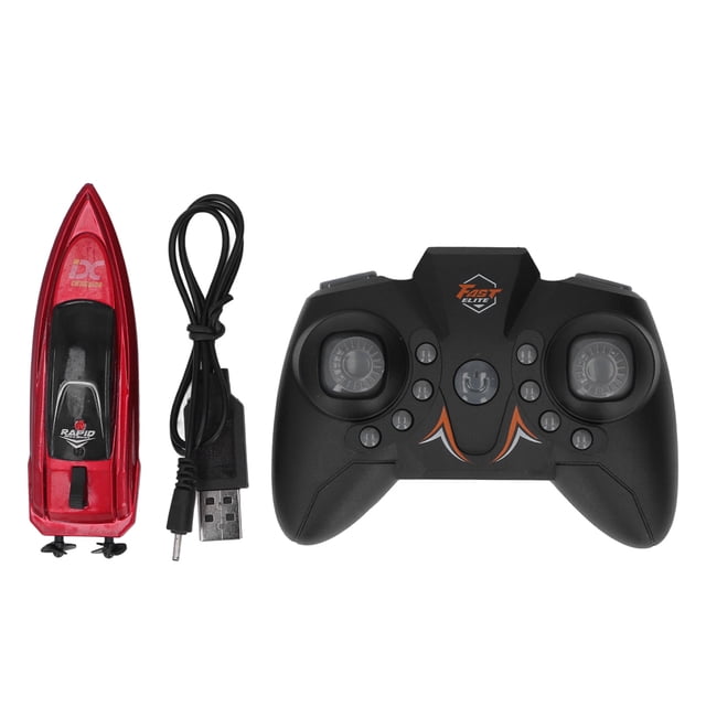 Barco de Control remoto Nikou Barco de juguete eléctrico de alta velocidad USB rojo