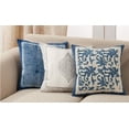 thumbnail image 2 of Kantha Stitch Block Print Cotton Decorative Throw Pillow, 2 of 7