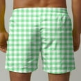 thumbnail image 6 of WMTBSRSW Men's Swim Trunks Lightweight Fashion Plaid Board Shorts Swimsuit Swimwear Bathing Suit Plus Size Summer Beach Shorts with Pockets, 6 of 6