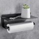 thumbnail image 1 of No Drilling Kitchen Roll Holder Wall Mounted Paper Towel Holder Paper Towel Holders With Spacious Paper Dispenser Rolls For Kitchen Black S20241227865, 1 of 5