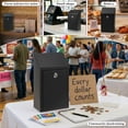thumbnail image 2 of Metal Donation Box with Lock and 2 Keys Wall Mounted Cash Money Box with Slot for Cash Deposit Money Drop Boxes Suggestion Box Collection Box Ballot Box for Home Office Outdoor, 2 of 8