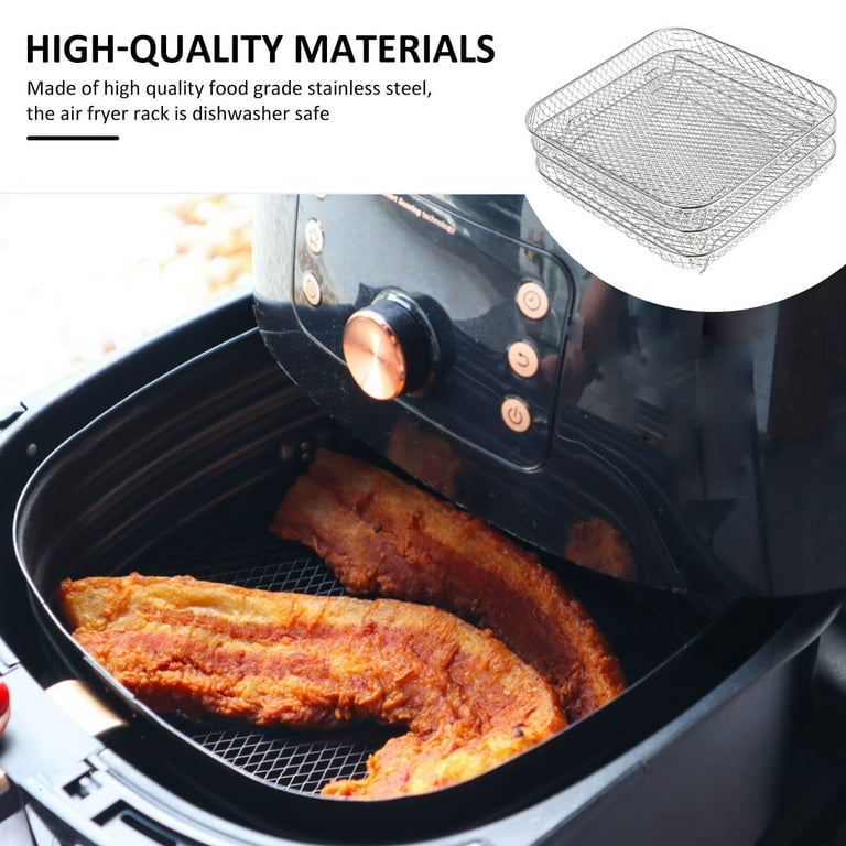 Stackable Air Fryer Rack Set - Multi-layer Stainless Steel