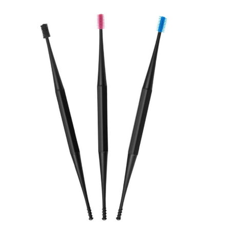 3-Piece Safe Silicone Ear Wax Remover Set – Soft Spiral Ear Pick with Double Head for Gentle & Hygienic Ear Cleaning TIKA