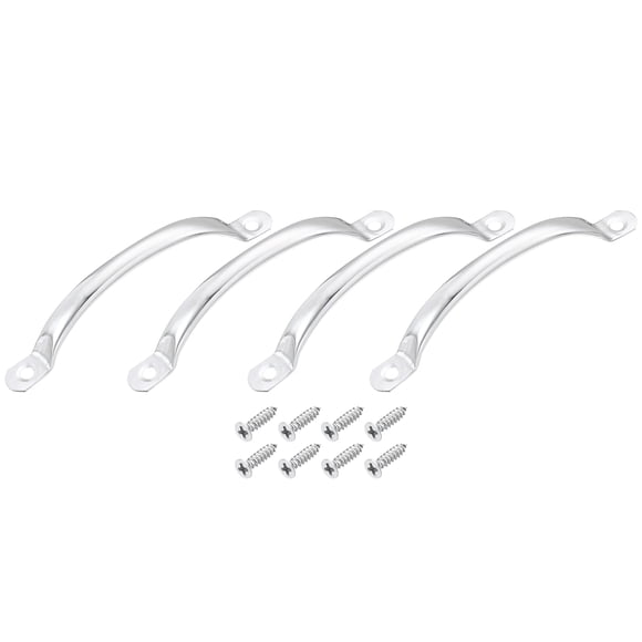 Stainless Steel Door Pull Handles, 4Pack 120mm/4.72" Long Door Handle with Screws