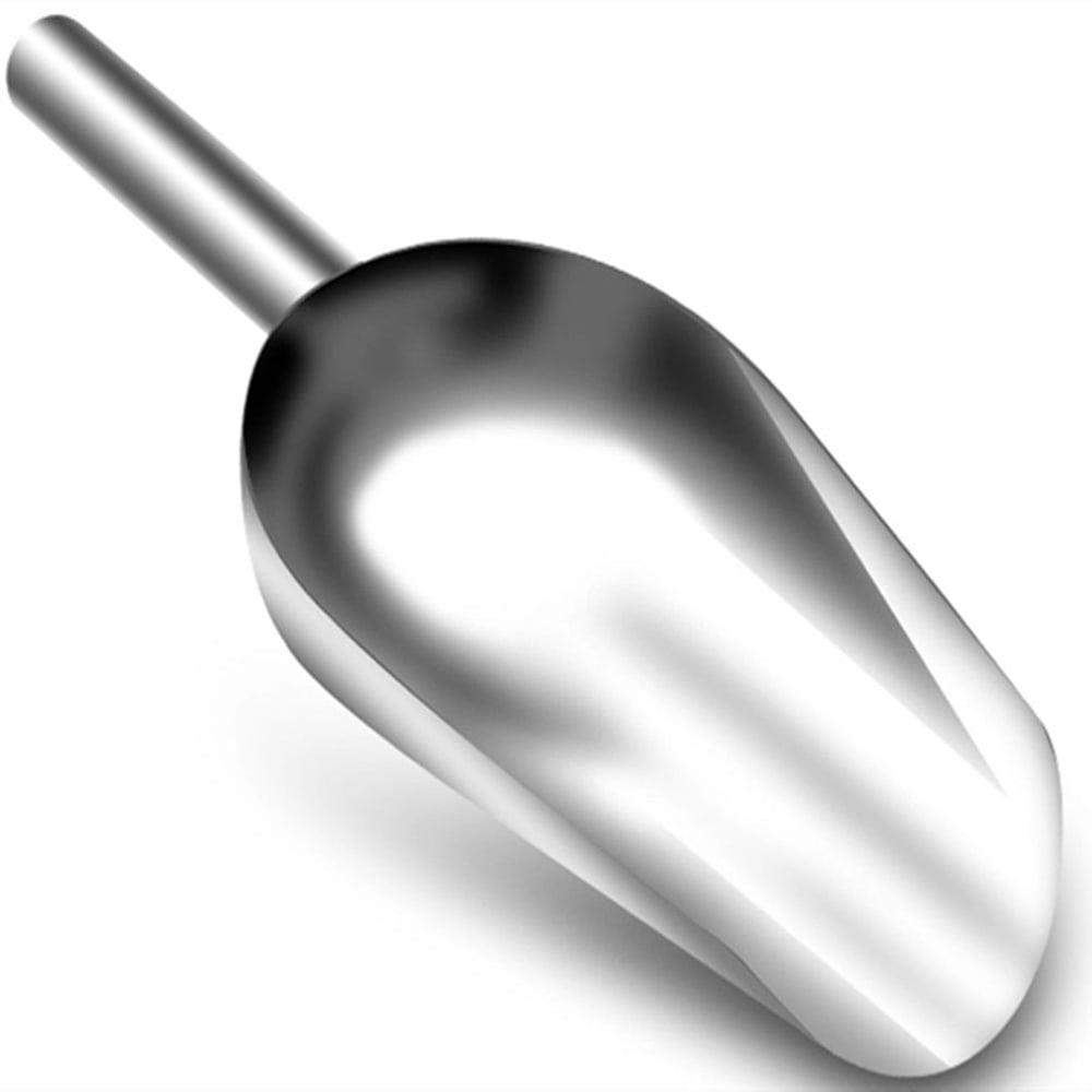Stainless Steel Ice Scoop Party Bar Buffet Kitchen Sugar Flour Dry Goods Shovel 