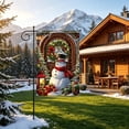 thumbnail image 5 of Christmas Garden Flag Double Sided Printed Festive Yard Banner Linen Outdoor Holiday Decoration for Patio, 5 of 6