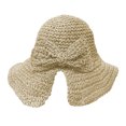 thumbnail image 4 of Unir Foldable Sun Hat for Women, Wide Brim Crochet Straw, Lightweight UV Protection Beach Hat, 1 Piece, One Size, 4 of 4