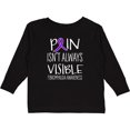 thumbnail image 3 of Inktastic Fibromyalgia Awareness Pain Isn't Always Visible Boys or Girls Long Sleeve Toddler T-Shirt, 3 of 5